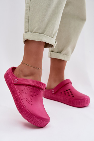 Women's Foam Clogs Big Star TT274A082 Fuchsia 2