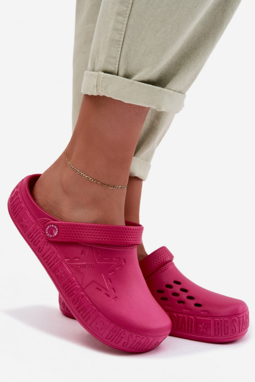 Women's Foam Clogs Big Star TT274A082 Fuchsia