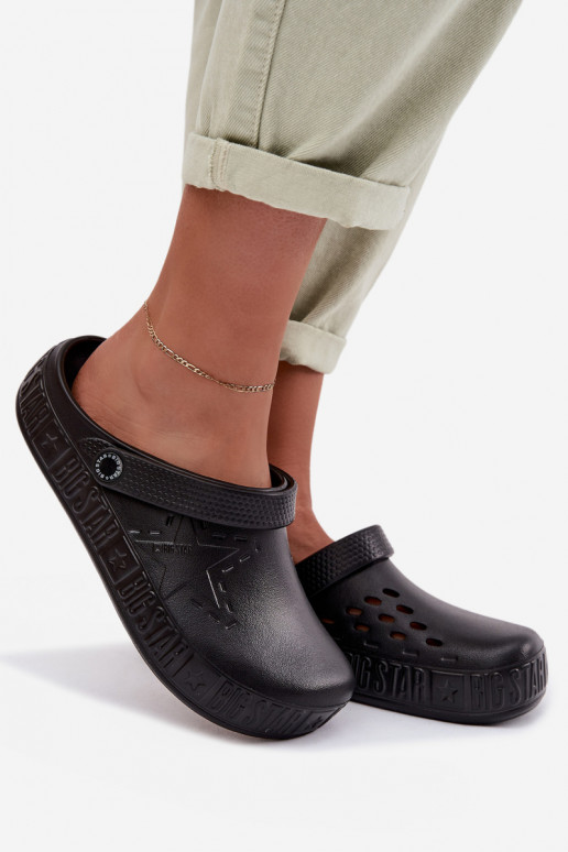 Klapki Chodaki Damskie Piankowe Big Star TT274A084 Czarne