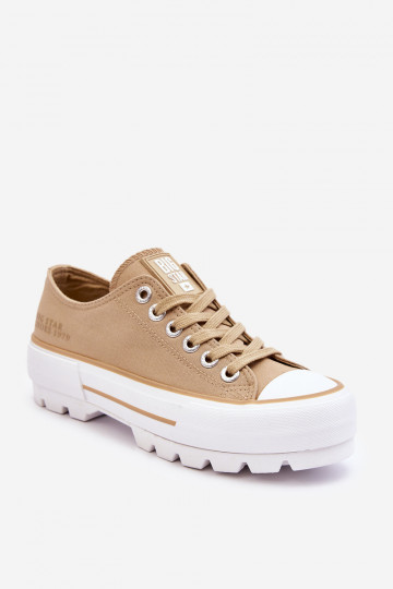 Fabric Platform Sneakers Big Star LL274154 Beige