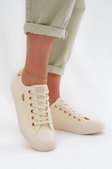 Trampki Damskie Big Star TT274004 Jasnobeżowe 2