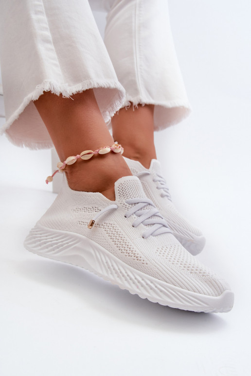 White Women's Slip-On Sports Shoes Jagelia