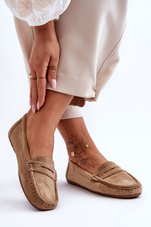 Women's Suede Moccasins Brown Lenvie
