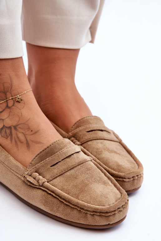 Women's Suede Moccasins Brown Lenvie