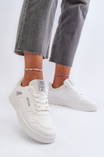 Damskie Sneakersy Memory Foam System Big Star NN274A483 Białe