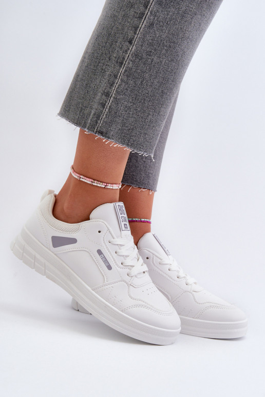 Damskie Sneakersy Memory Foam System Big Star NN274A483 Białe