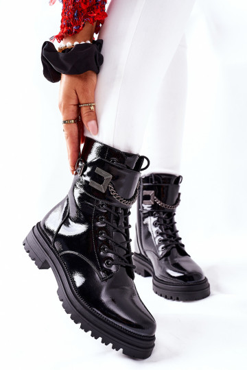 Women's Insulated Worker Boots Black Vanquish