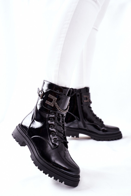 Women's Insulated Worker Boots Black Vanquish