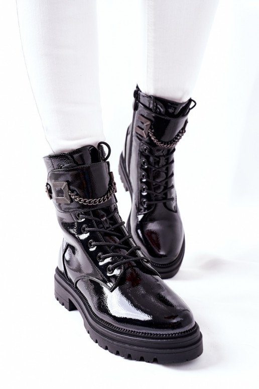 Women's Insulated Worker Boots Black Vanquish