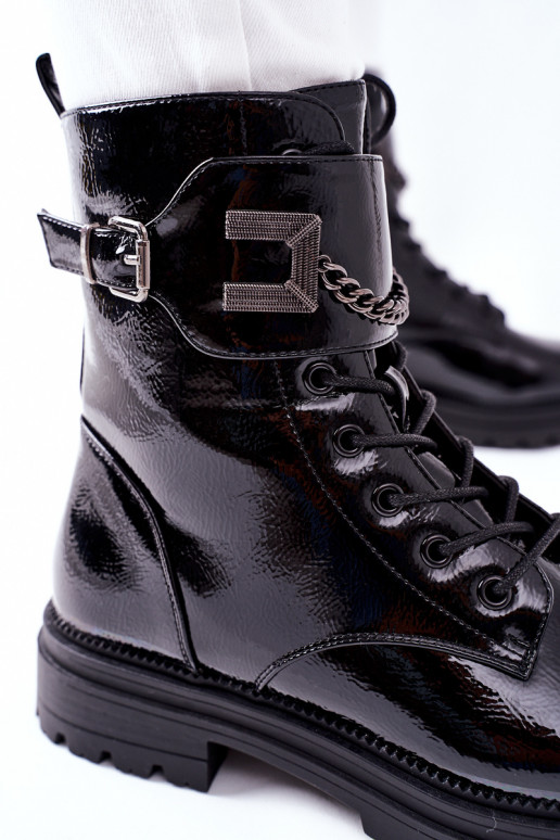 Women's Insulated Worker Boots Black Vanquish