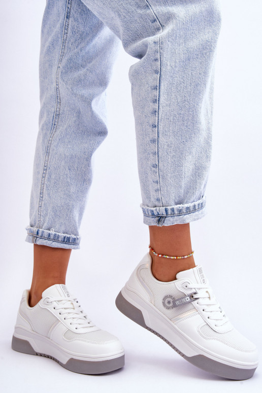 Klasyczne Sneakersy Memory Foam System Big Star LL274A024 Białe