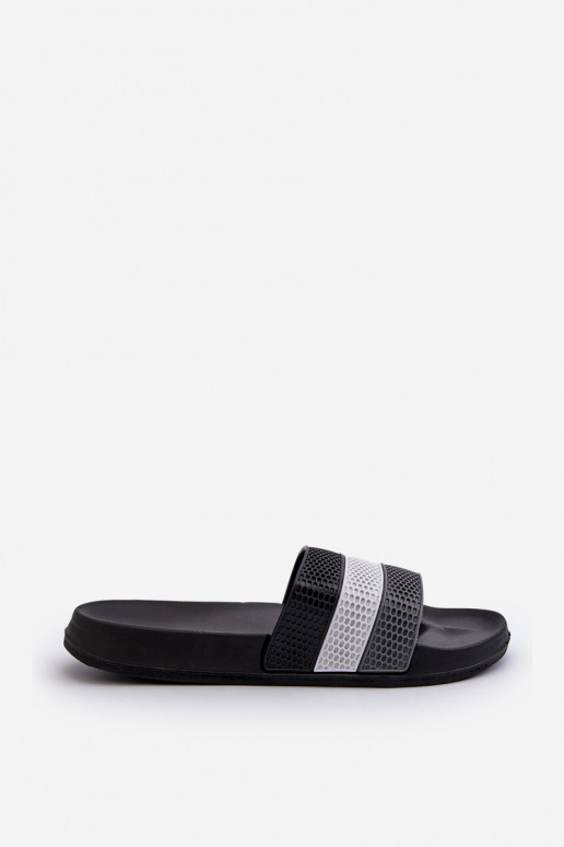 Classic Men's Slippers with Straps Grey Sylri