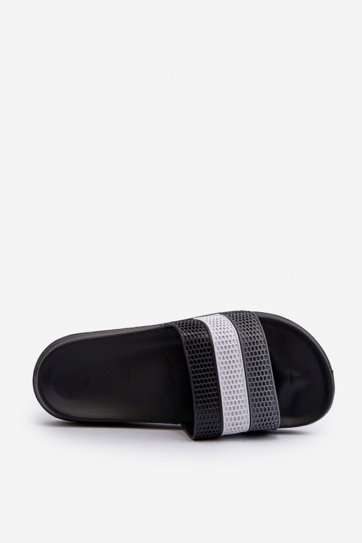 Classic Men's Slippers with Straps Grey Sylri