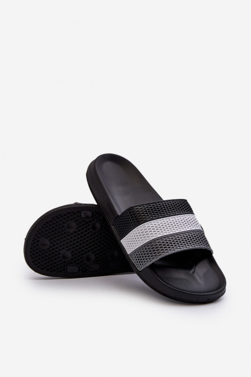 Classic Men's Slippers with Straps Grey Sylri