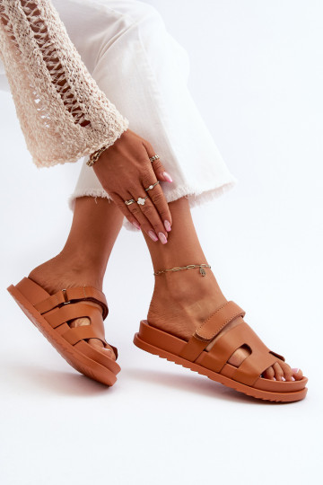 Classic Women's Flip Flops Camel Molie 2