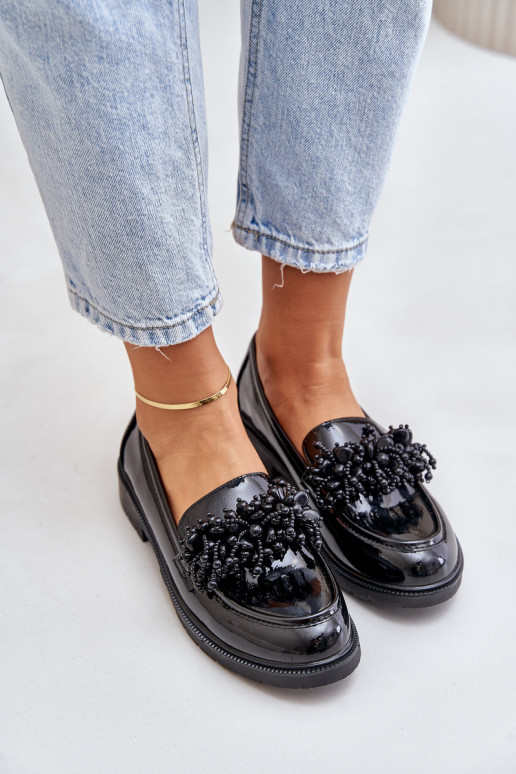 Women's Patent Loafers S.Barski HY369A Black