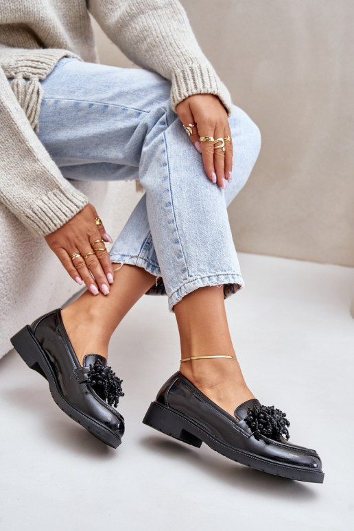 Women's Patent Loafers S.Barski HY369A Black