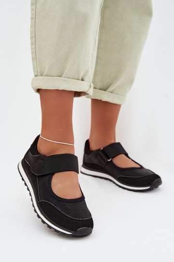 Women's Sports Shoes with Velcro Black Aveliette 2