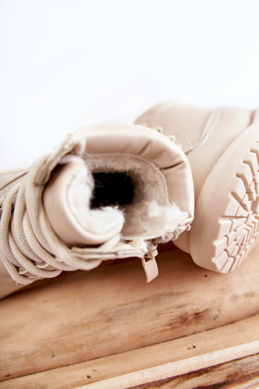 Children's Warm Trappers Boots Light beige Dexter