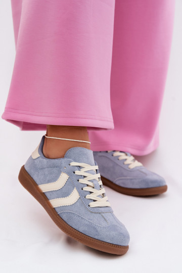 Women's Sneakers Made of Eco Suede Blue Jesavella 2