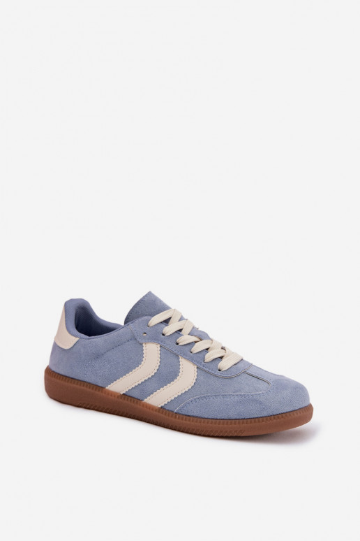 Sneakersy DamskiewithEko Zamszu Niebieskie Jesavella