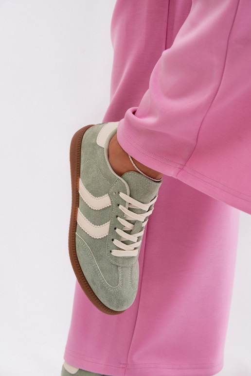 Women's Sneakers Made of Eco Suede Green Jesavella