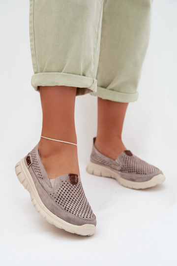 Openwork Suede Shoes Ravinette