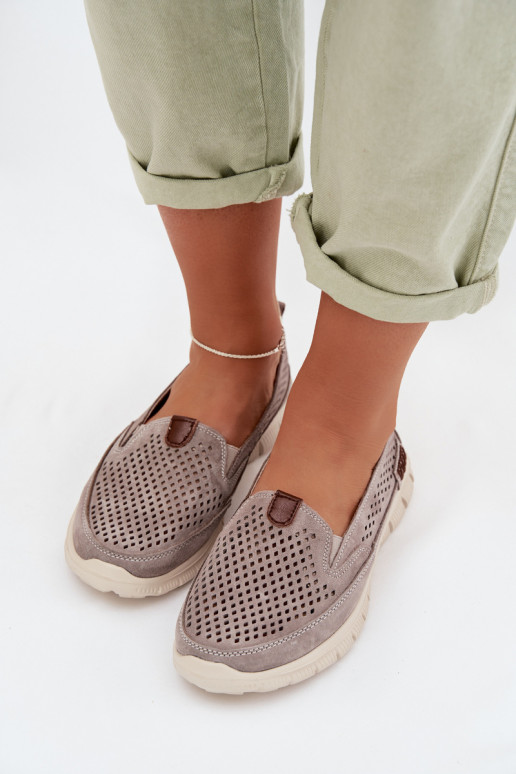 Openwork Suede Shoes Ravinette