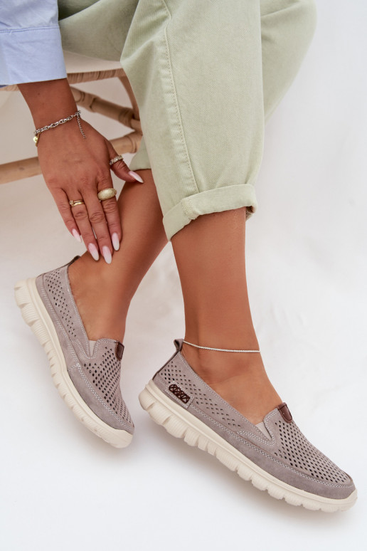 Openwork Suede Shoes Ravinette