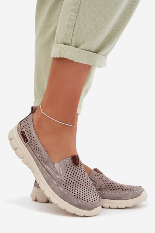 Openwork Suede Shoes Ravinette