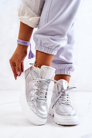 Sporty Boots Insulated Silver Joenne 2