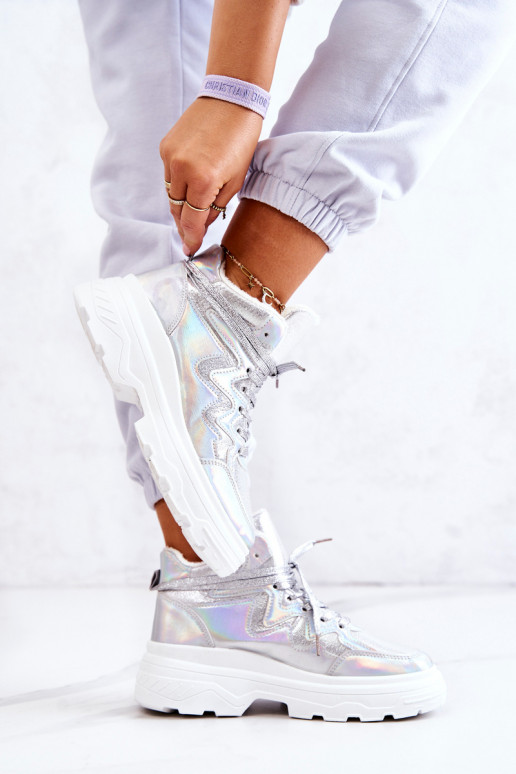 Sporty Boots Insulated Silver Joenne