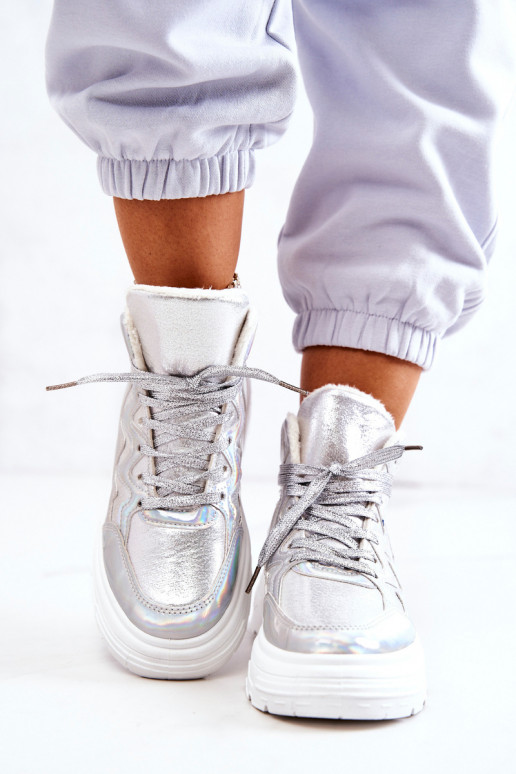 Sporty Boots Insulated Silver Joenne