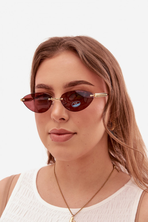 Women's Sunglasses With UV Filter Dark Pink