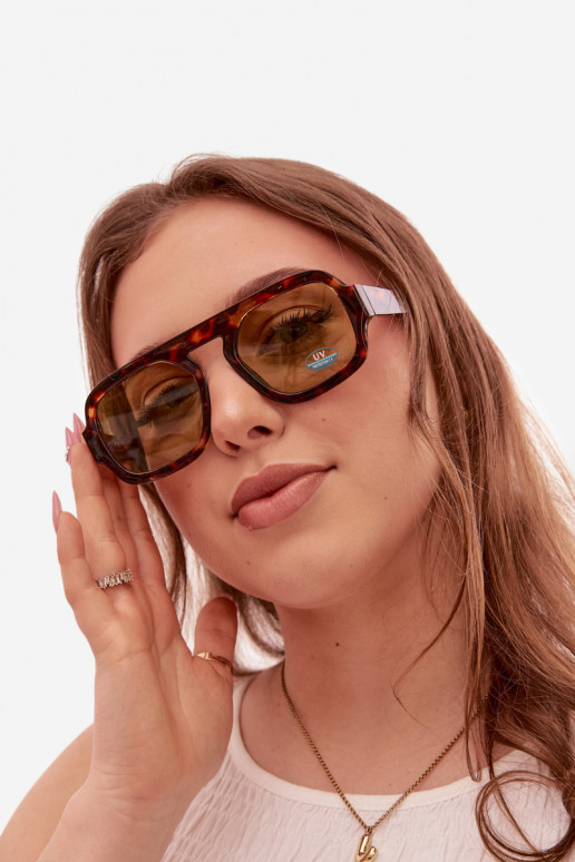 Women's Sunglasses With UV Filter Brown-Green