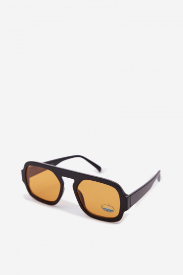 Women's Sunglasses with UV Filter Black-Orange