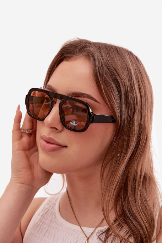 Women's Sunglasses With UV Filter Black-Brown