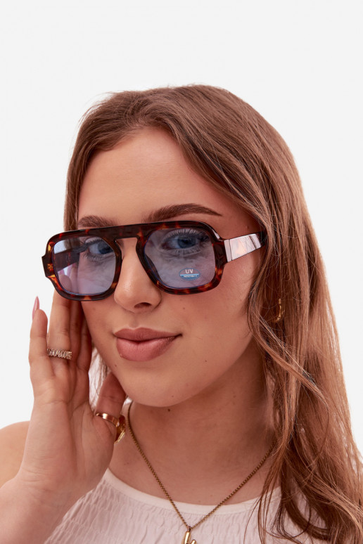 Women's Sunglasses With UV Filter Brown-Blue