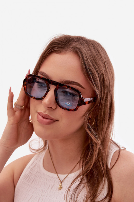 Women's Sunglasses With UV Filter Brown-Blue
