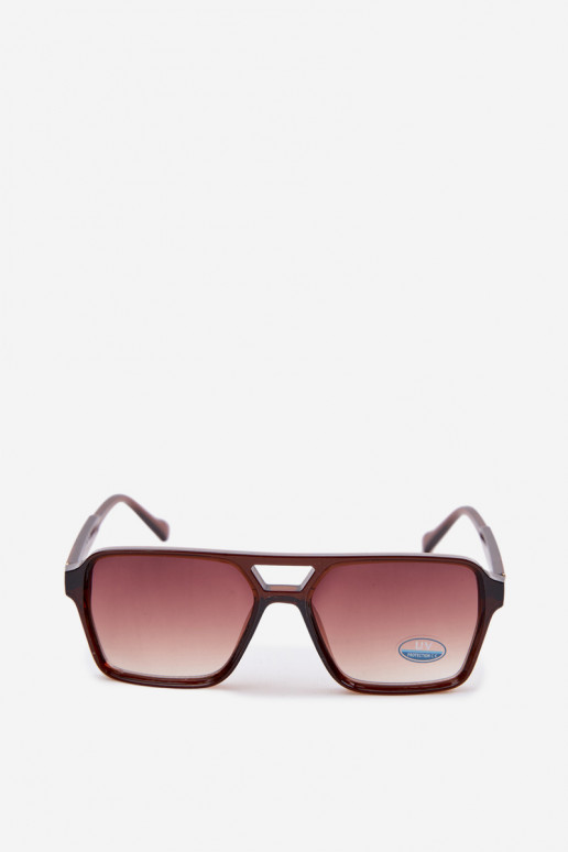 Women's Sunglasses With Gold Detail Brown