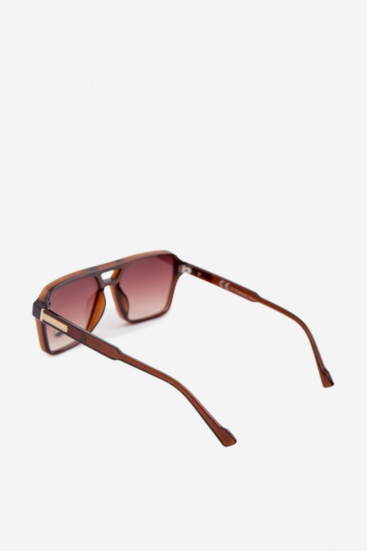 Women's Sunglasses With Gold Detail Brown