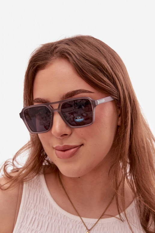 Women's Sunglasses With Silver Detail Gray