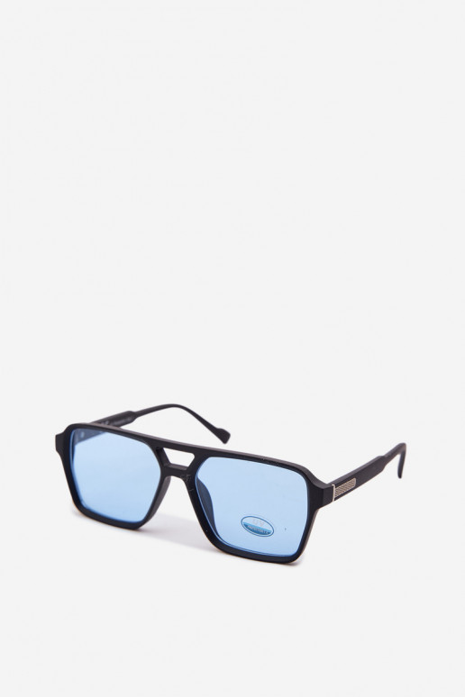 Women's Sunglasses With Silver Detail Navy Blue