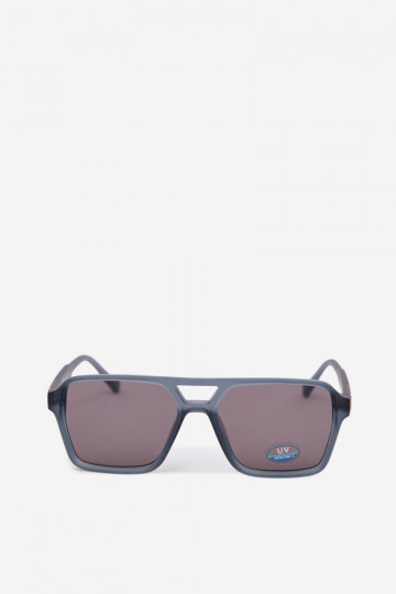 Women's Sunglasses With Silver Detail Blue-Grey 2