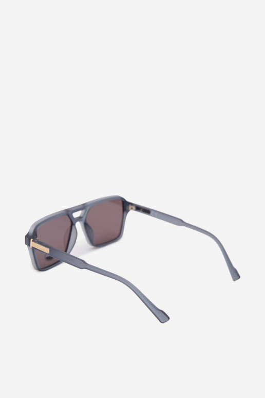 Women's Sunglasses With Silver Detail Blue-Grey