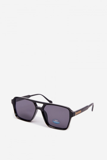 Women's Sunglasses With Gold Detail Black