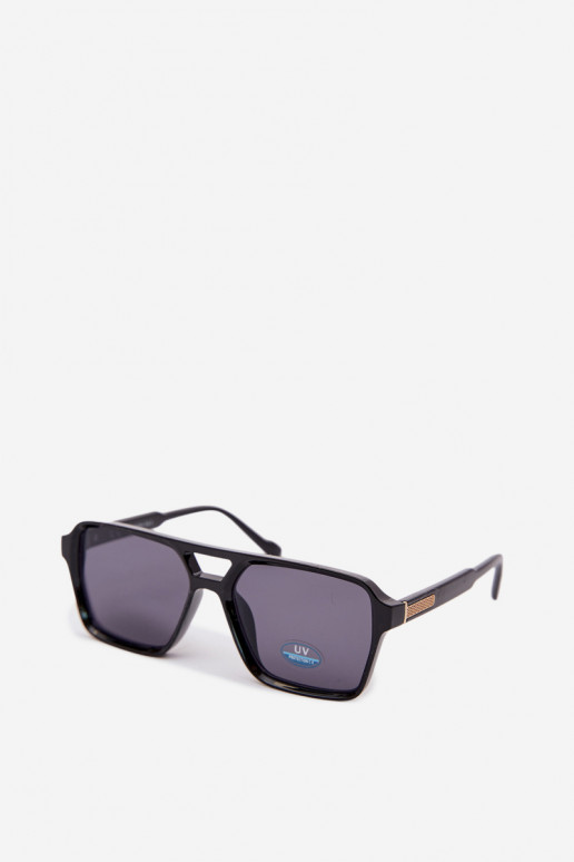 Women's Sunglasses With Gold Detail Black