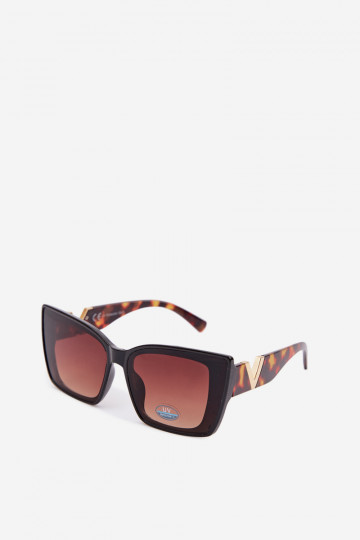 Women's Cat Eye Brown Sunglasses