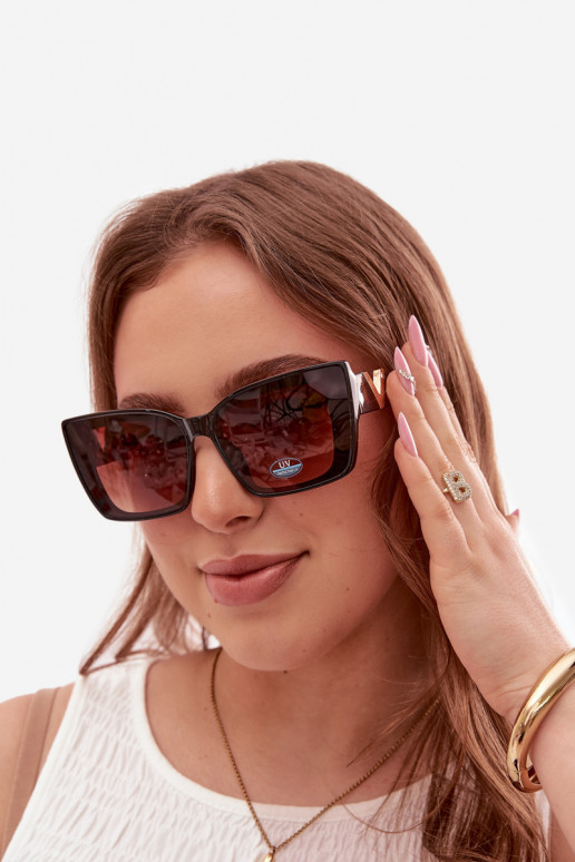 Women's Cat Eye Brown Sunglasses