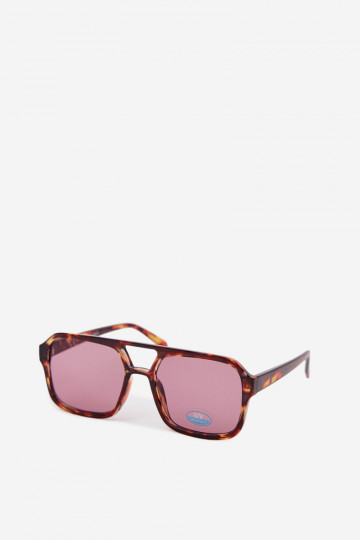 Women's Brown-Pink Sunglasses